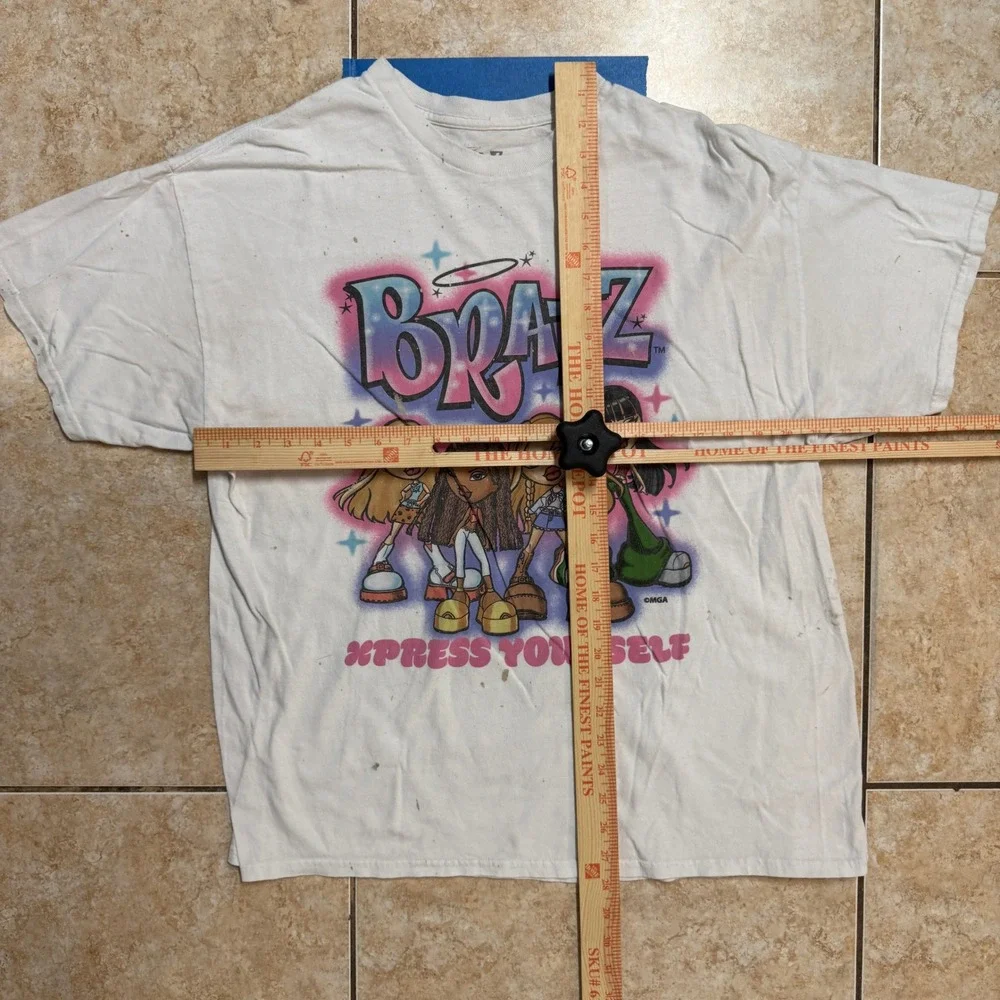 Bratz Xpress Yourself White Graphic Tee Men's XL‎ Short Sleeve - Picture 3 of 4